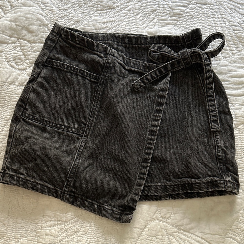 BDG Charcoal Denim Skirt